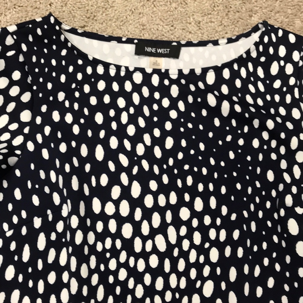 Navy and white Nine West dress - Picture 2 of 2